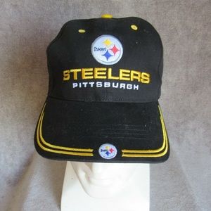 ew 90's era Pittsburgh Steelers Black and Gold Trimmed